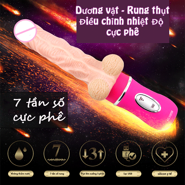 Dương Vật Giả Giống Thật Ailighter - Rung, Thụt, Tỏa Nhiệt