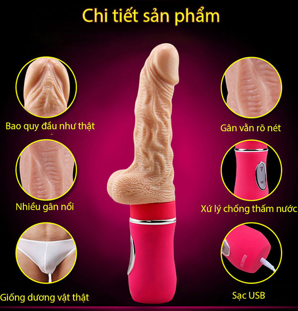 Dương Vật Giả Giống Thật Ailighter - Rung, Thụt, Tỏa Nhiệt
