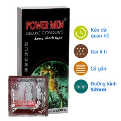 Bao cao su Powermen cá ngựa - Kéo dài thời gian có gân gai