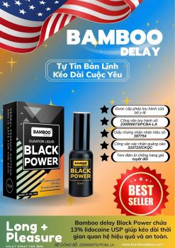 Chai xịt chống xuất tinh sớm Bamboo Black Power 15ml - Ảnh 2