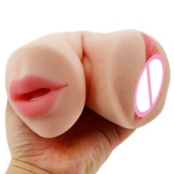 Âm đạo giả silicon 2 đầu chơi cực sướng (âm đạo, hình miệng) - Ảnh 4