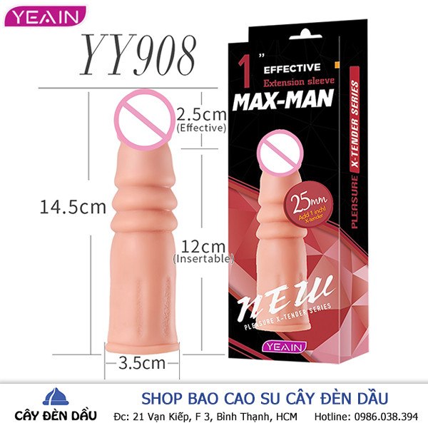 Bao Cao Su Don Den Maxman Style Yy908