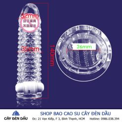 Bao cao su đôn dên vảy cá SCREECH có rung kích thích mạnh - Ảnh 2