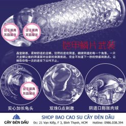 Bao cao su đôn dên vảy cá SCREECH có rung kích thích mạnh - Ảnh 3