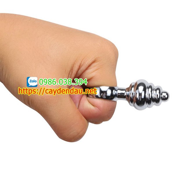 Anal Butt Plug Hinh Xoan Oc Inox Mini 6