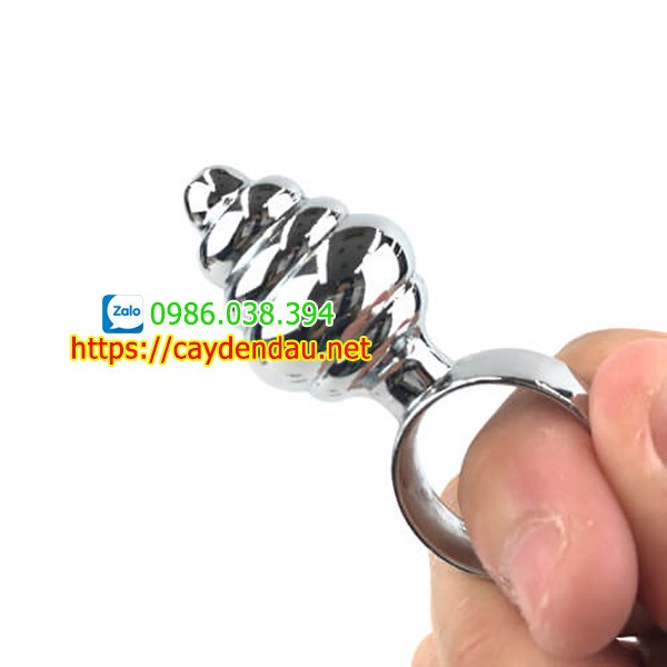 Anal Butt Plug Hinh Xoan Oc Inox Mini 7