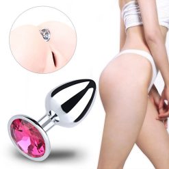 Phích cắm hậu môn Inox đế pha lê (Size S, M, L) - Ảnh 2