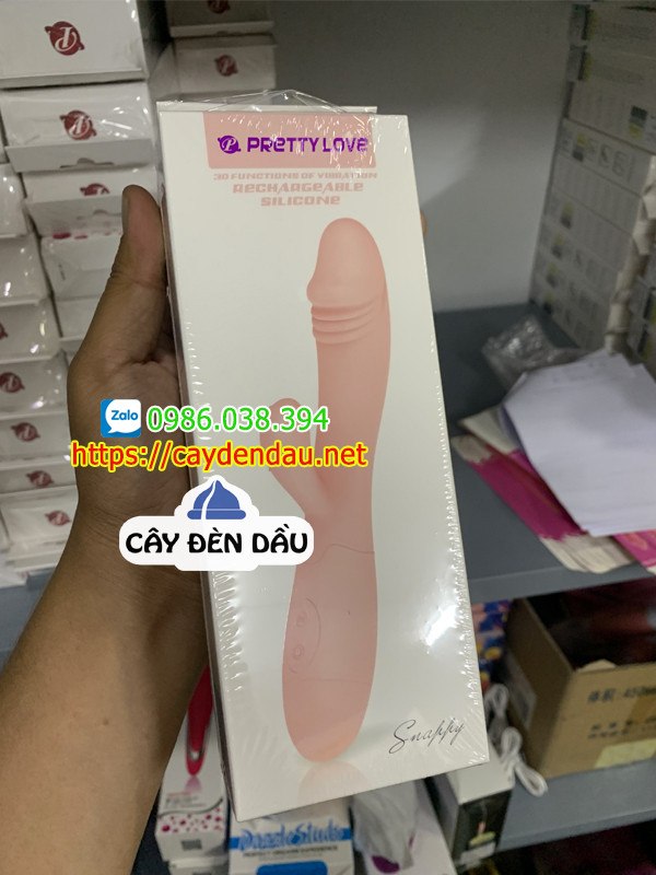 Dương vật giả Prettylove Snappy cao cấp 30 chế độ rung, dùng sạc