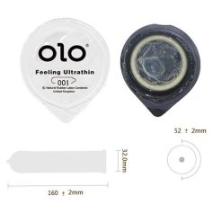 Bao cao su siêu mỏng Olo Đen 0.01 nhiều gel, trơn mượt - Ảnh 2