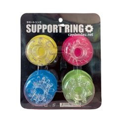 Bộ 4 vòng silicon bi gai đeo dương vật Support Ring