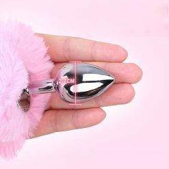 Phích cắm hậu môn inox cosplay đuôi thỏ (nhiều màu) - Ảnh 2