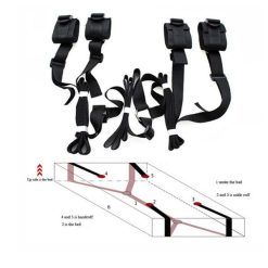 Bộ dây trói tay chân ở giường chơi BDSM - Ảnh 2