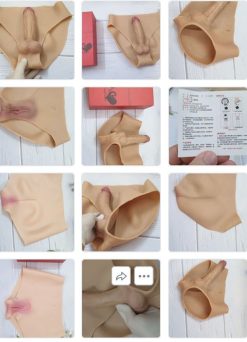 Dương vật giả đặc ruột liền quần cho Les - Ảnh 6