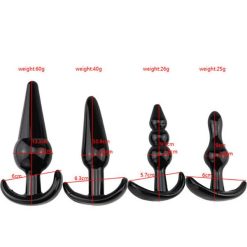Set 4 phích cắm hậu môn silicon cho người mới bắt đầu - Ảnh 4