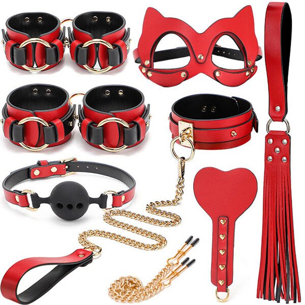 Set BDSM 8 món cao cấp có hộp da - Ảnh 2