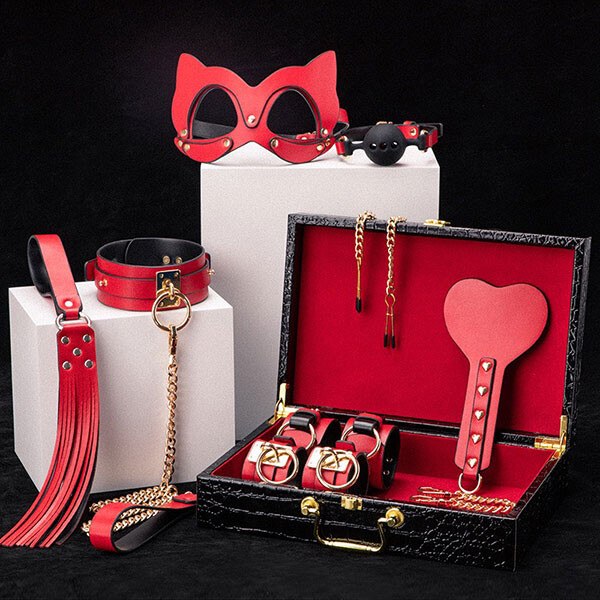 Set BDSM 8 món cao cấp có hộp da - Ảnh 3
