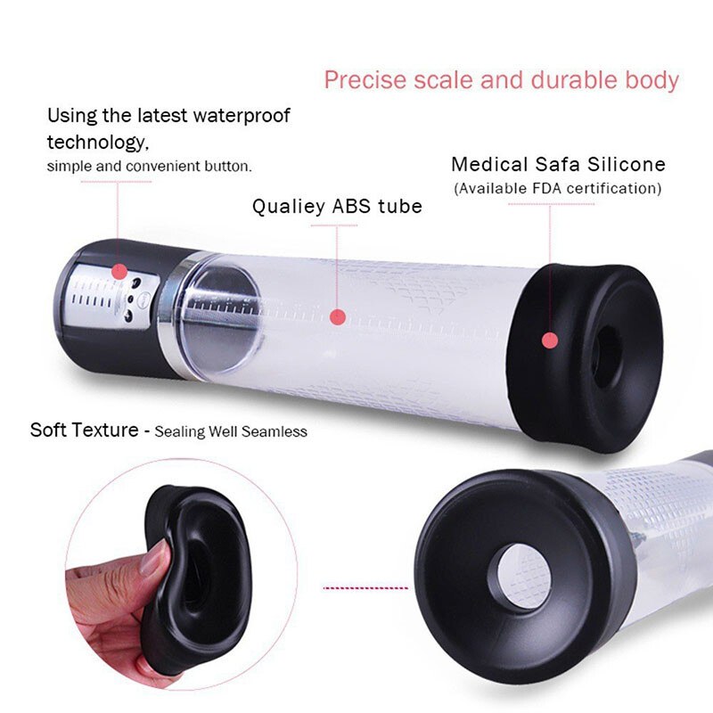 Máy tập tăng kích thước dương vật Penis Pump tự động, sạc pin - Ảnh 3