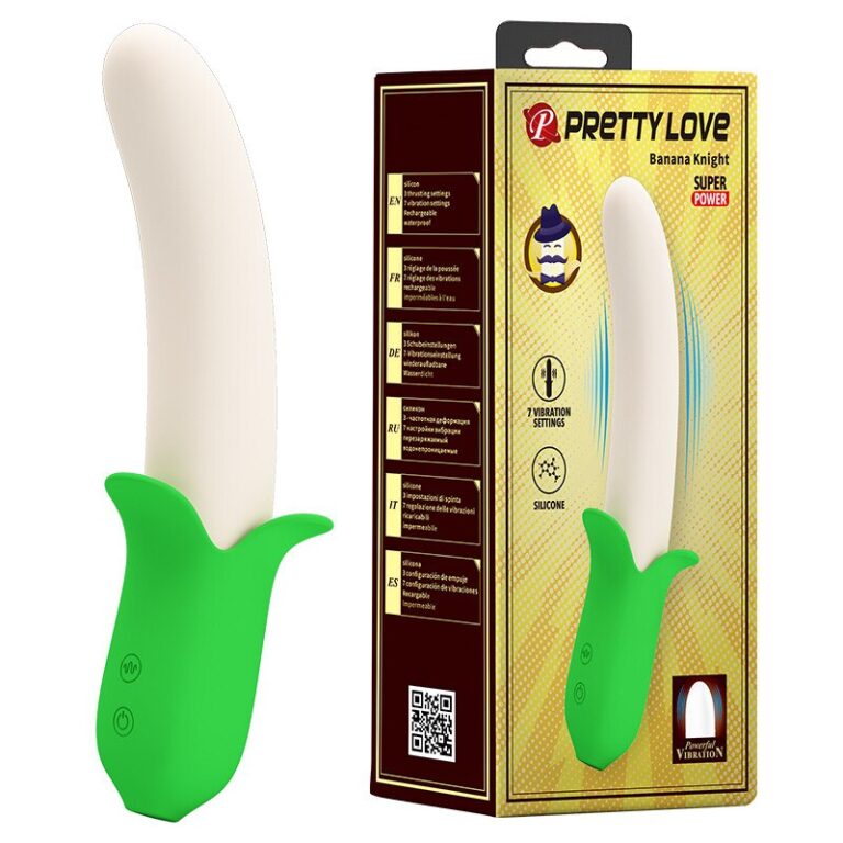 Cu giả hình trái chuối rung siêu mềm Pretty Love Banana Knight