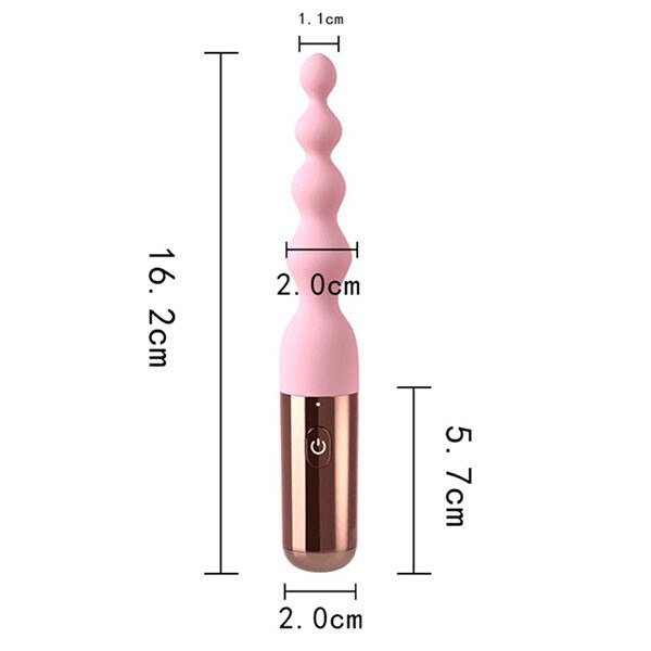 Máy rung hậu môn hình hạt me Galaku Bead 10 tần số cực phê - Ảnh 3