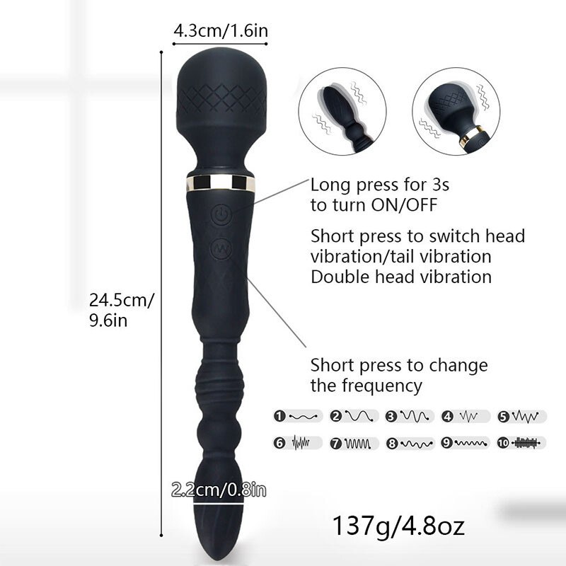 Chay Rung Sieu Manh Massage Stick Av 2 Dau 9 1