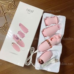 Trứng rung đa năng 4in1 Lilo 12 chế độ rung - có 3 đầu thay thế - Ảnh 3