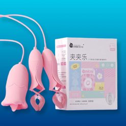 Bộ trứng rung lưỡi liếm kẹp núm vú Punch xinh xắn