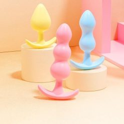 Set 3 phích cắm hậu môn silicon mềm mại - Ảnh 2