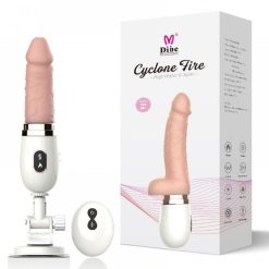 Dương vật giả Dibe Cyclone Fire rung ngoáy nhiệt, điều khiển từ xa - Ảnh 5