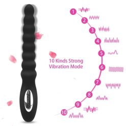 Chuỗi hạt rung massage hậu môn Dragon Whip 10 chế độ - Ảnh 2